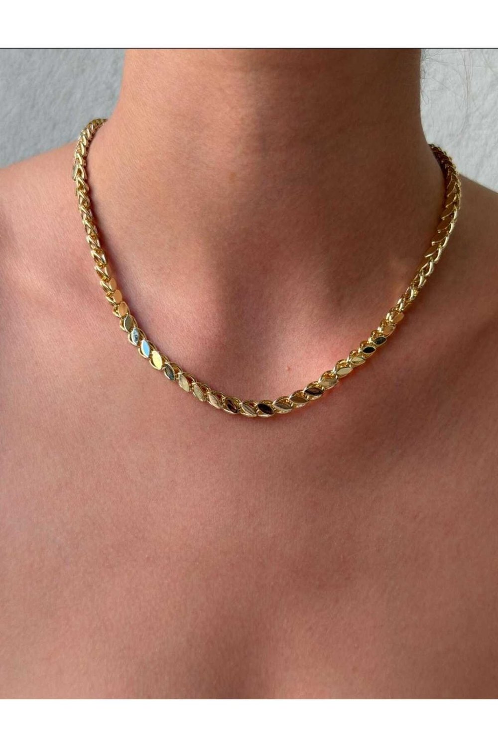 Gold Arpa Zincir Kolye