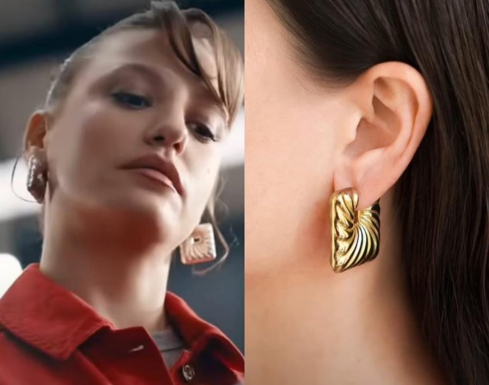 Serenay gold küpe