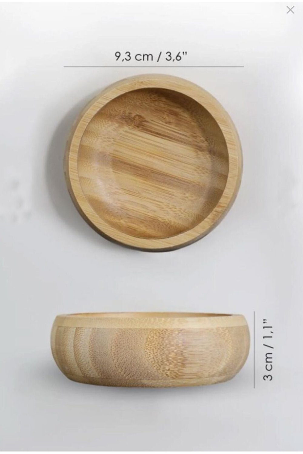 Bambu Ahşap Sosluk ve Çerezlik 10cm (1 ADET)