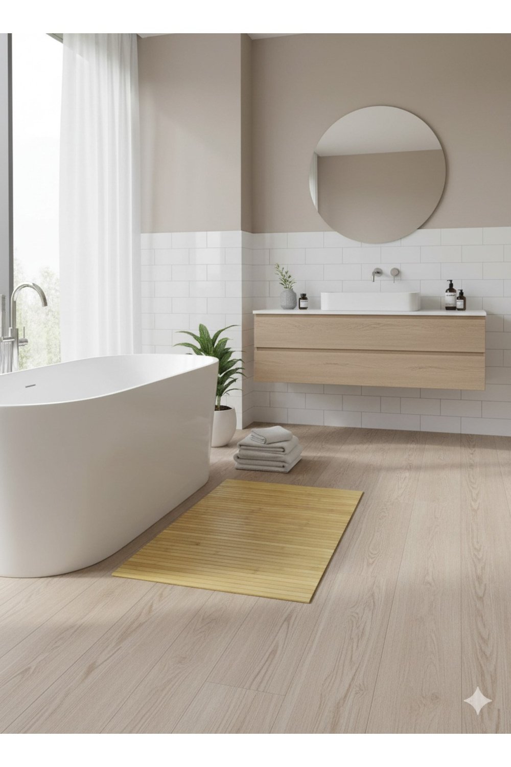 Doğal Kaymaz Banyo Paspası