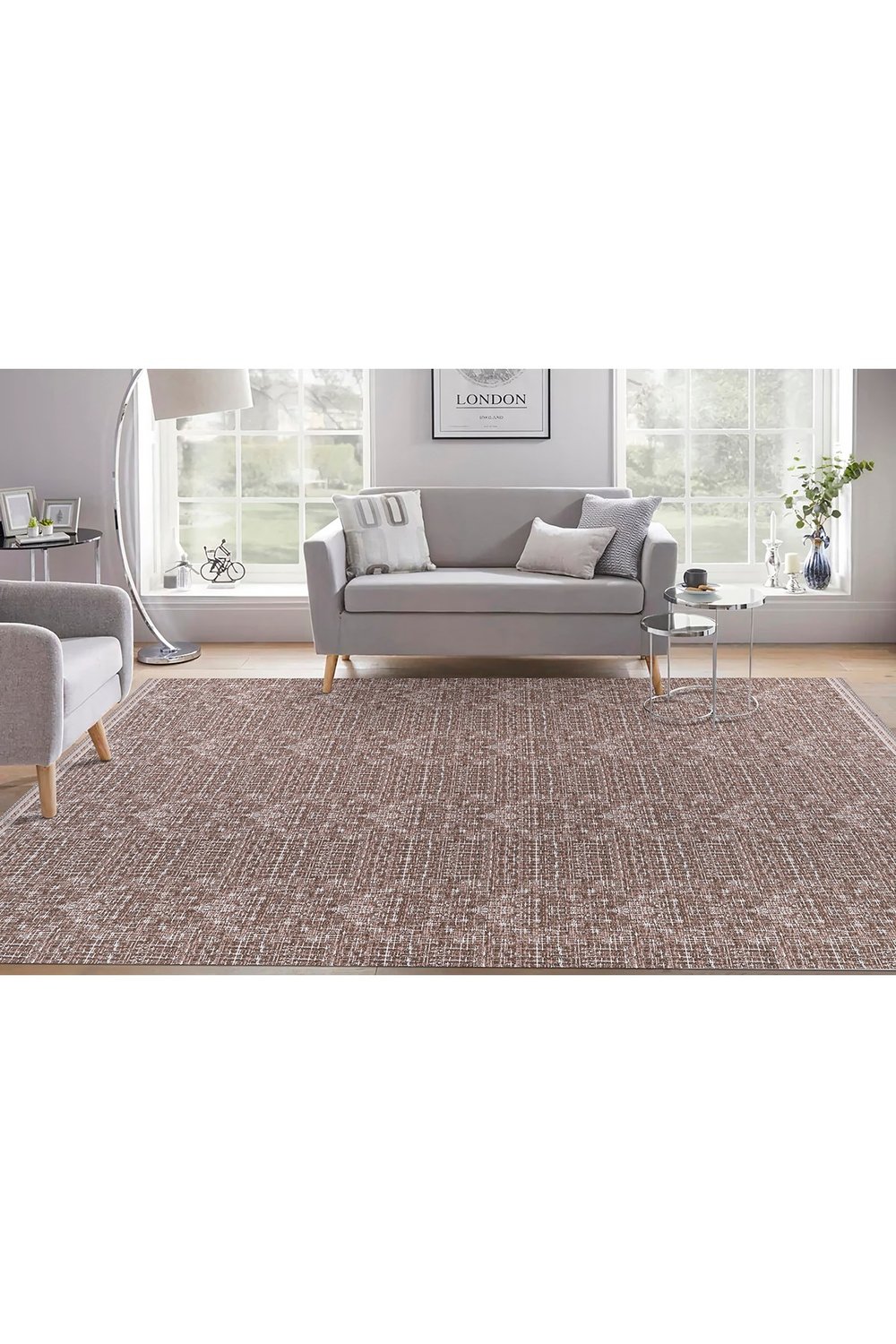 Modern Pamuklu Halı Örtüsü Savan 4m2 Dokuma 160x240 Lastiksiz