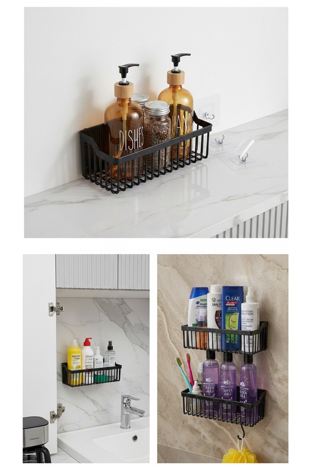 Yapışkanlı Banyo ve Mutfak Organizeri