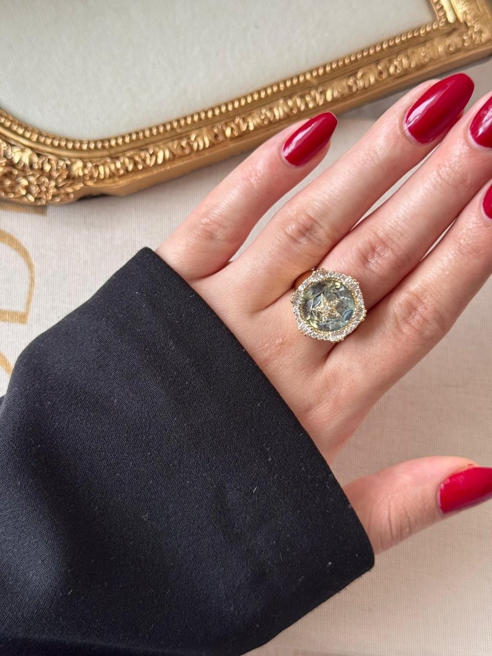 Kozmik Gold Yüzük 3659