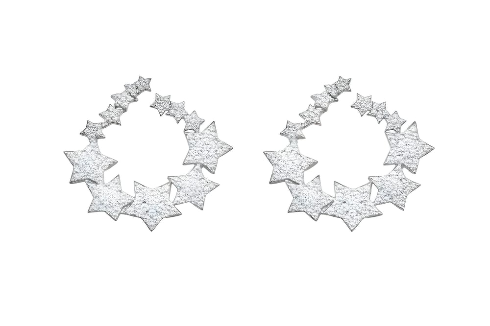 Özel Seri Nova Stars Küpe Silver