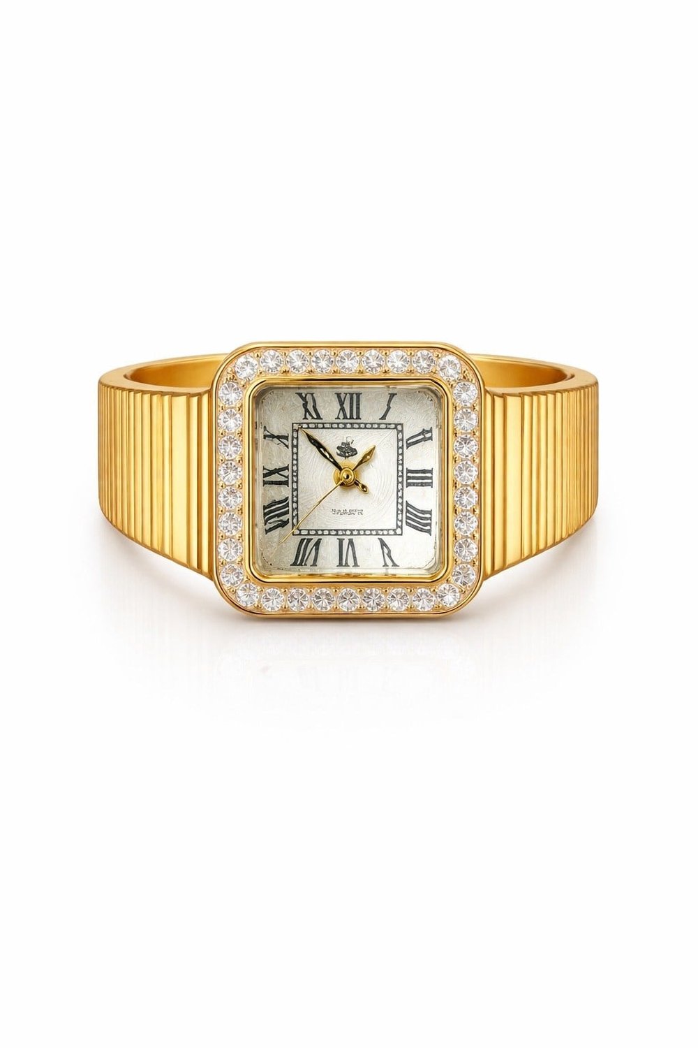 Rivona Square Gold Watch Ring