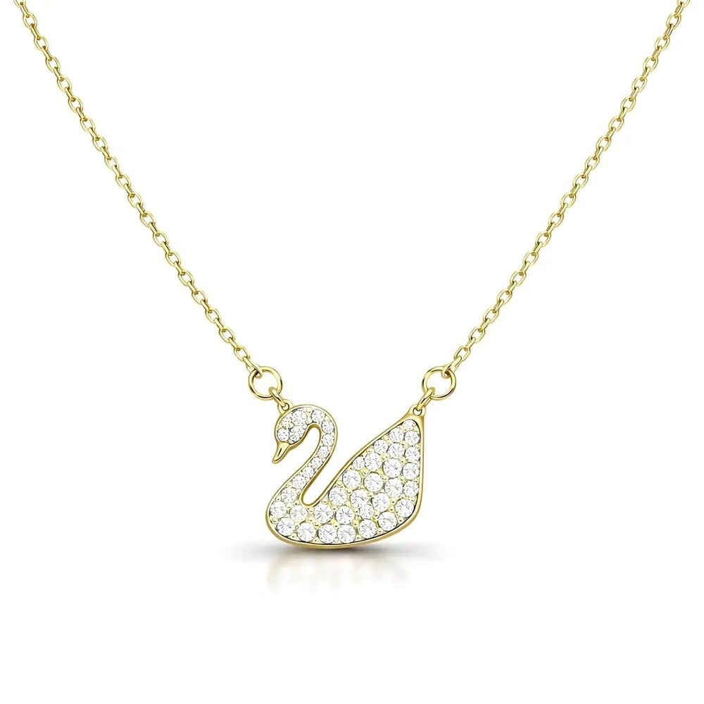 Swan Kuğu Kolye Gold