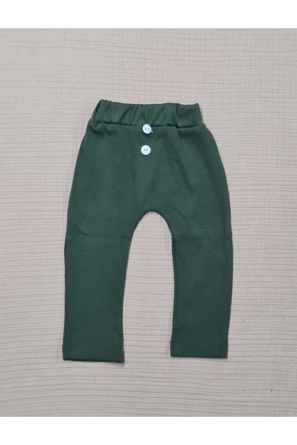 Çocuk Pamuk Düğme  Detaylı  Tek Alt Unisex