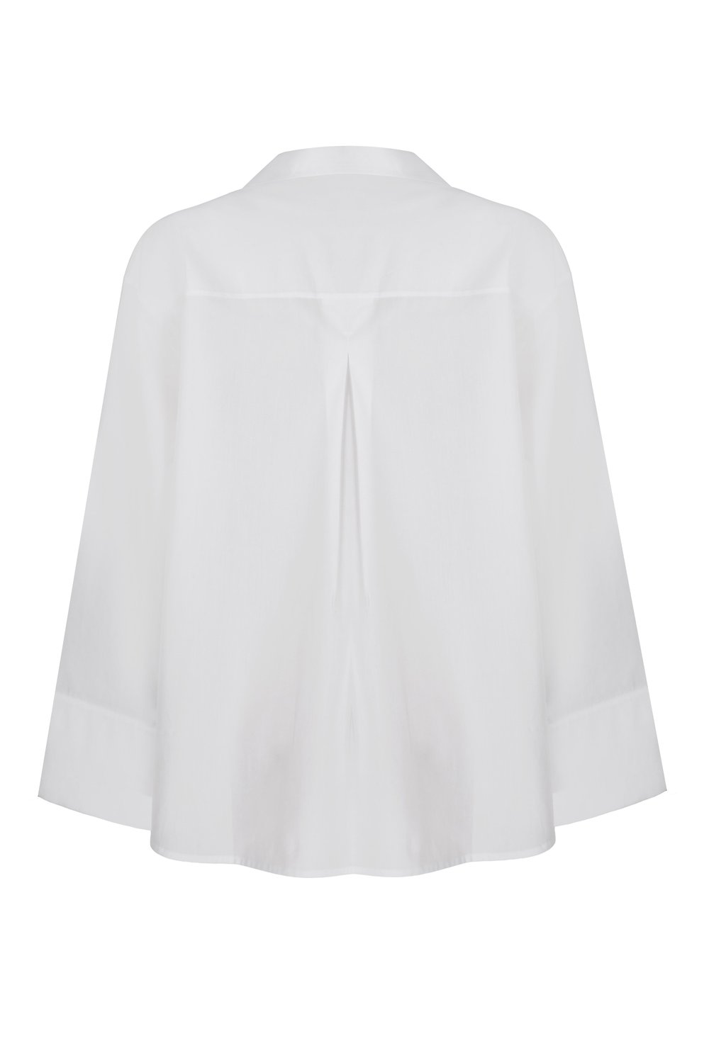 Cotton Poplin Collar Detail Shirt