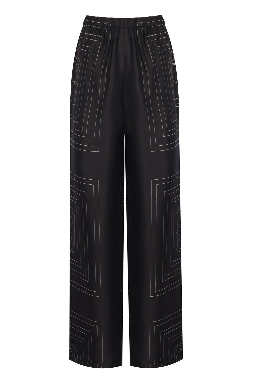 Monogram Silk Pants