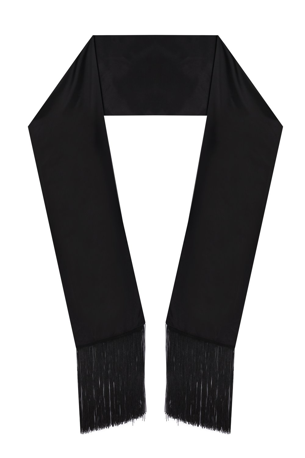 Tasseled Satin Scarf