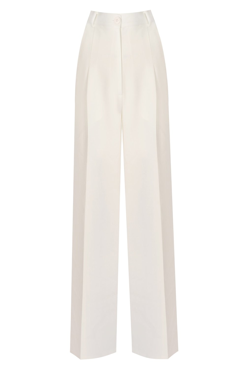 Single-Pleat High-Waisted Pants