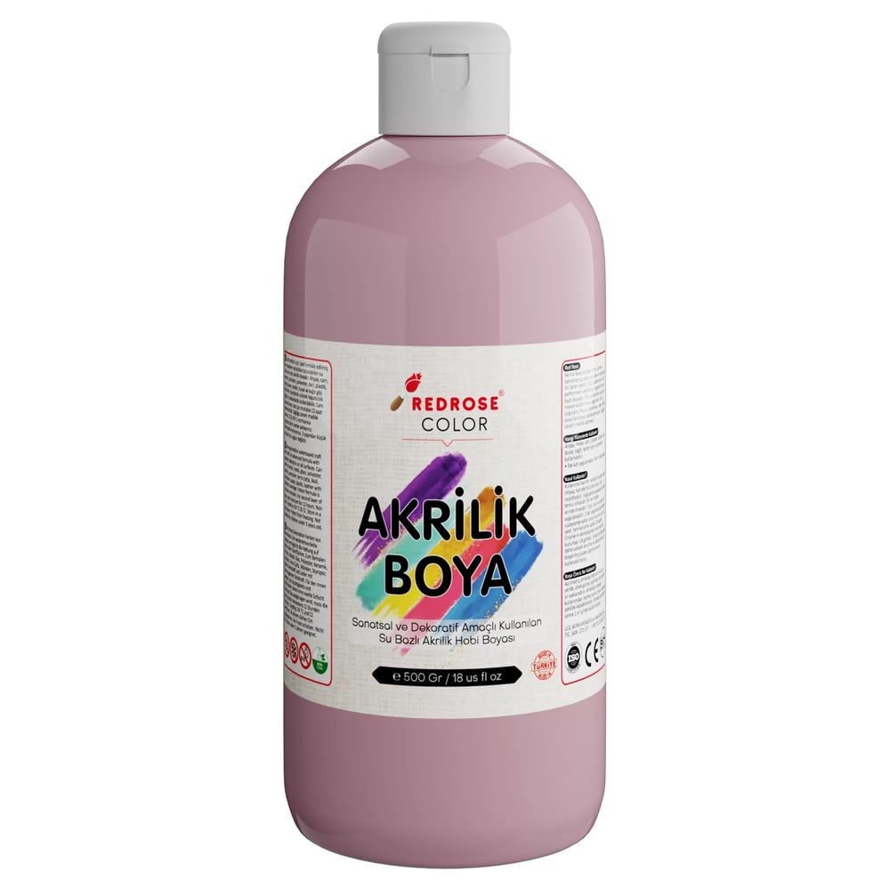 Açık Pembe Akrilik Boya 500gr