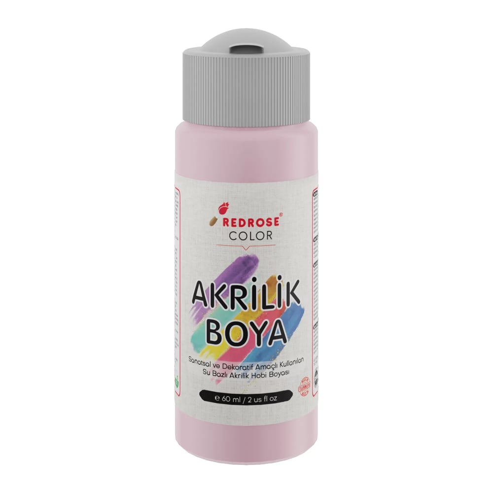 Açık Pembe Akrilik Boya 60ml