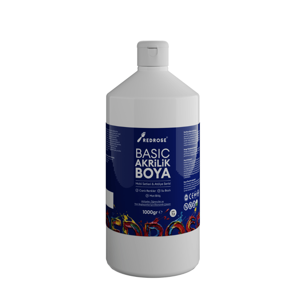 Beyaz Basic Akrilik Boya 1000gr