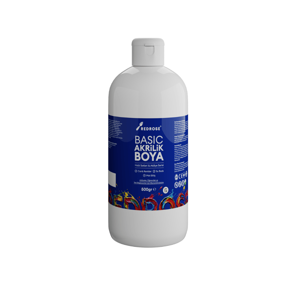 Beyaz Basic Akrilik Boya 500gr