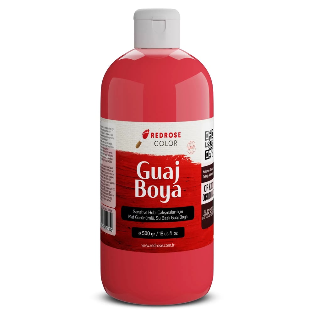 Kırmızı Guaj Boya 500gr