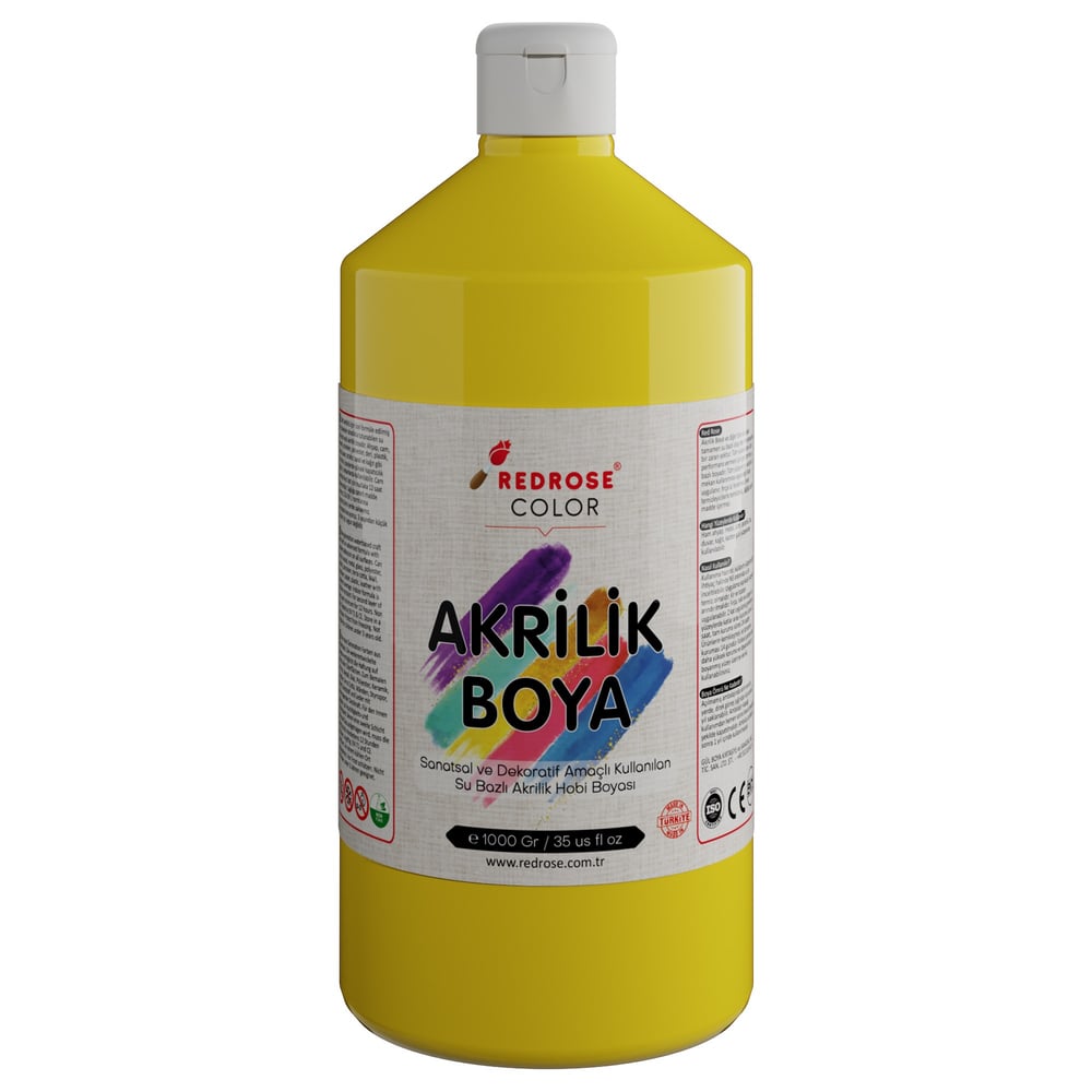 Sarı Akrilik Boya 1000gr