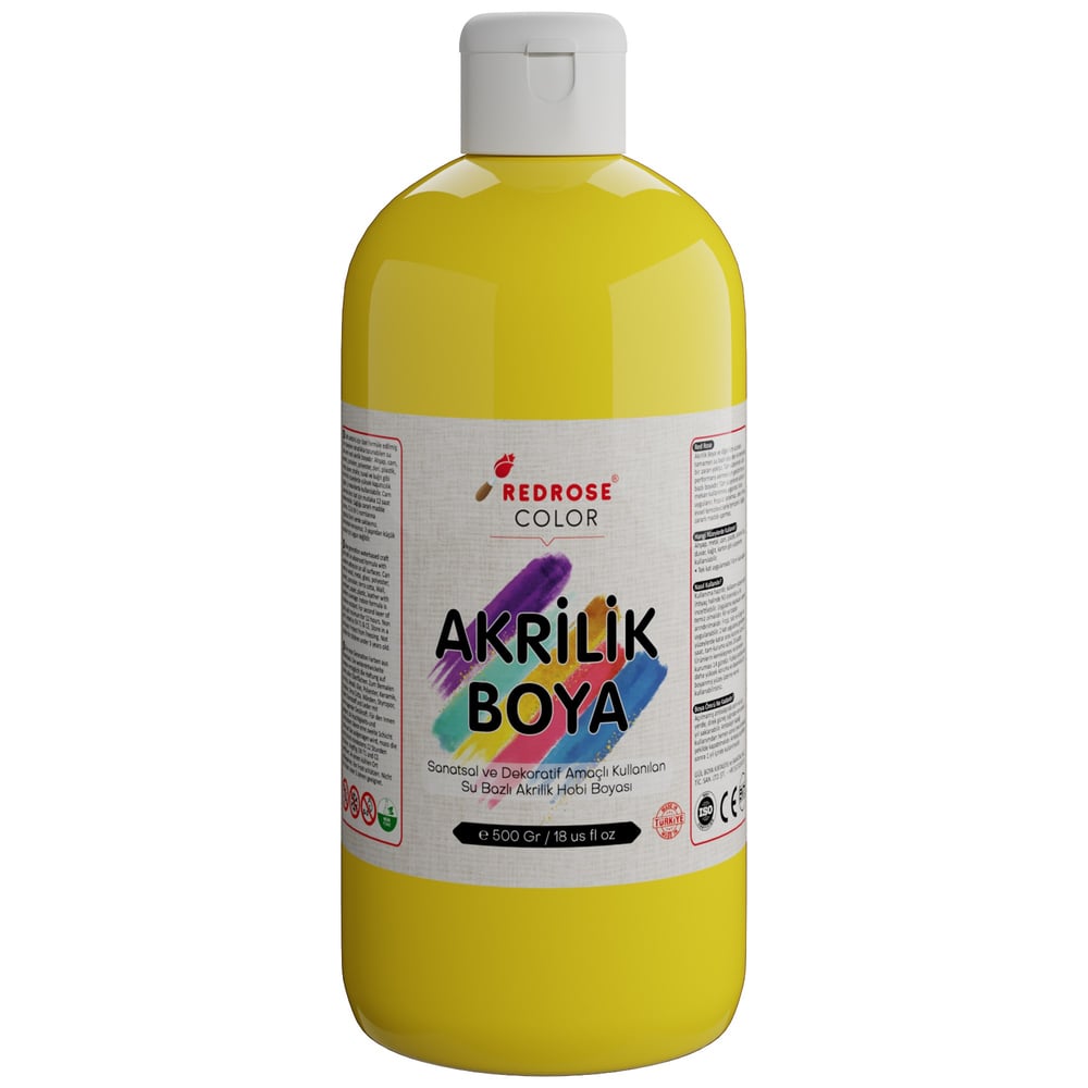 Sarı Akrilik Boya 500gr