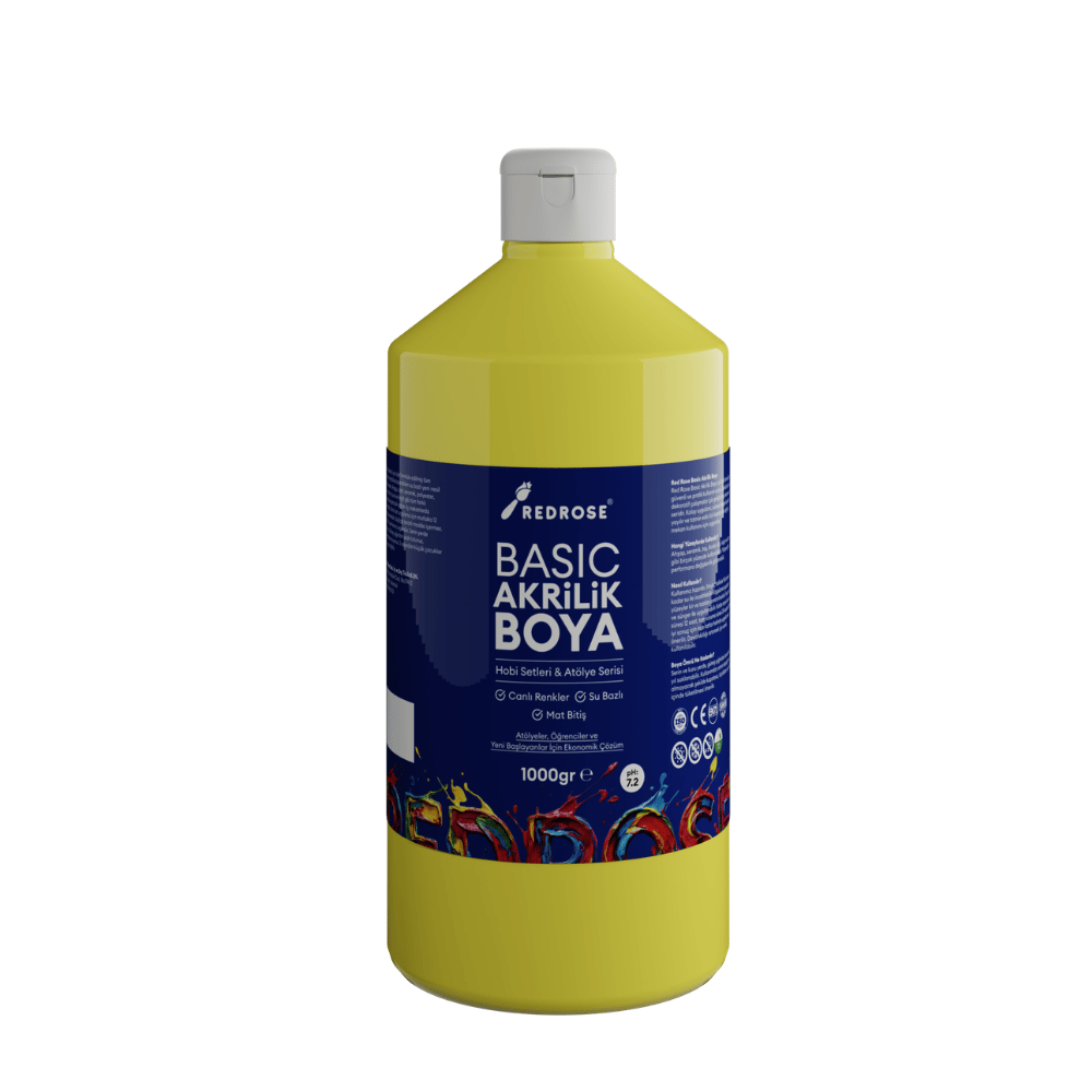 Sarı Basic Akrilik Boya 1000gr