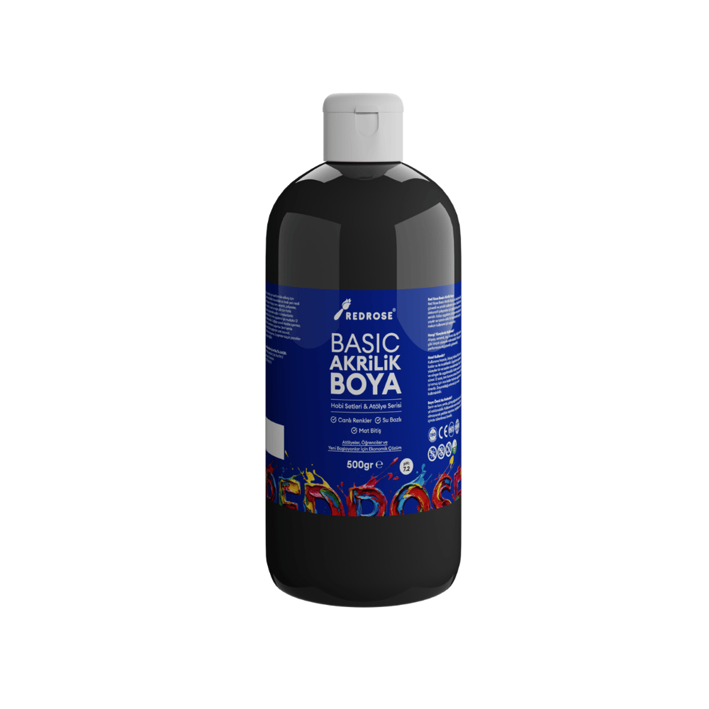 Siyah Basic Akrilik Boya 500gr