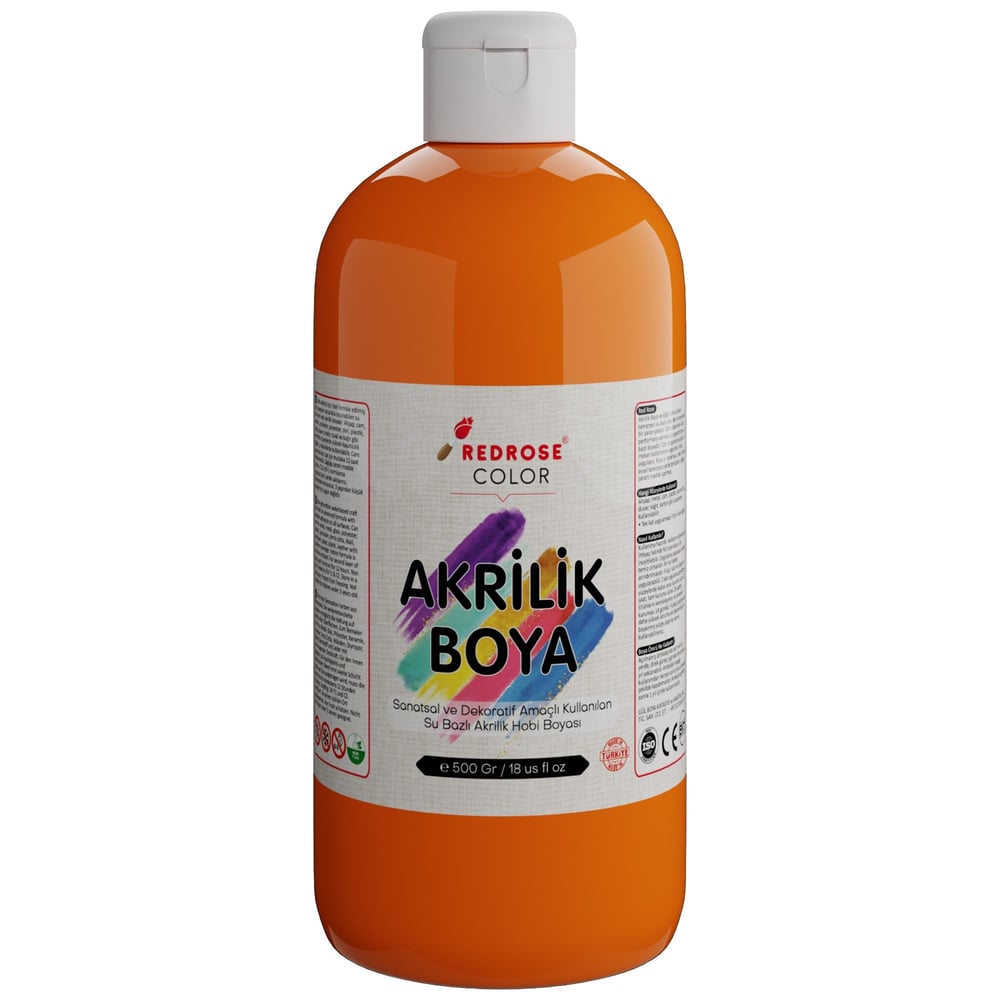Turuncu Akrilik Boya 500gr