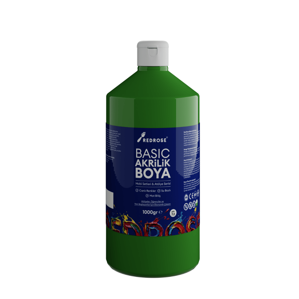 Yeşil Basic Akrilik Boya 1000gr