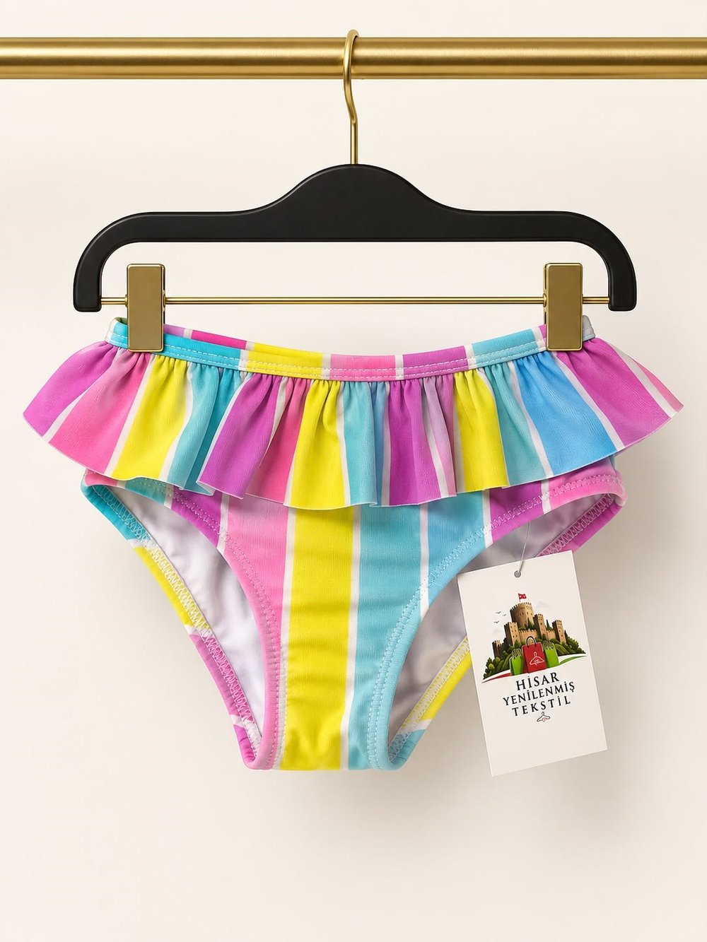LCW BABY FIRFIR DETAYLI ÇİZGİLİ BİKİNİ ALTI