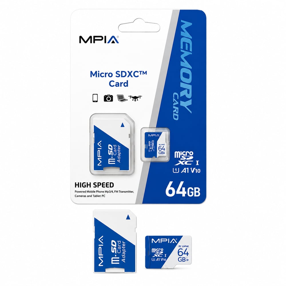 MPIA MP64 High Speed 64GB TF Kart & SD Adaptör MP64