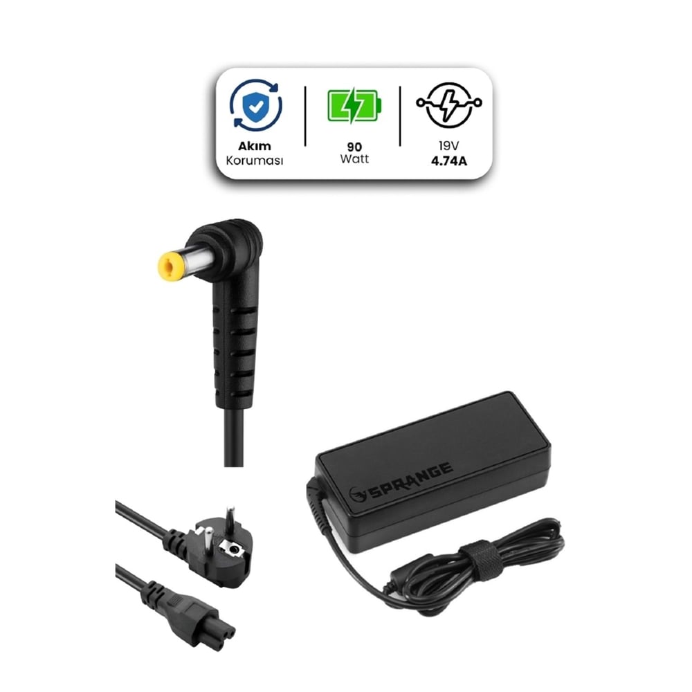 SPRANGE SR-L9 19V 4.74A 5.5 1.7mm 90W ACER İçin Laptop Adaptör