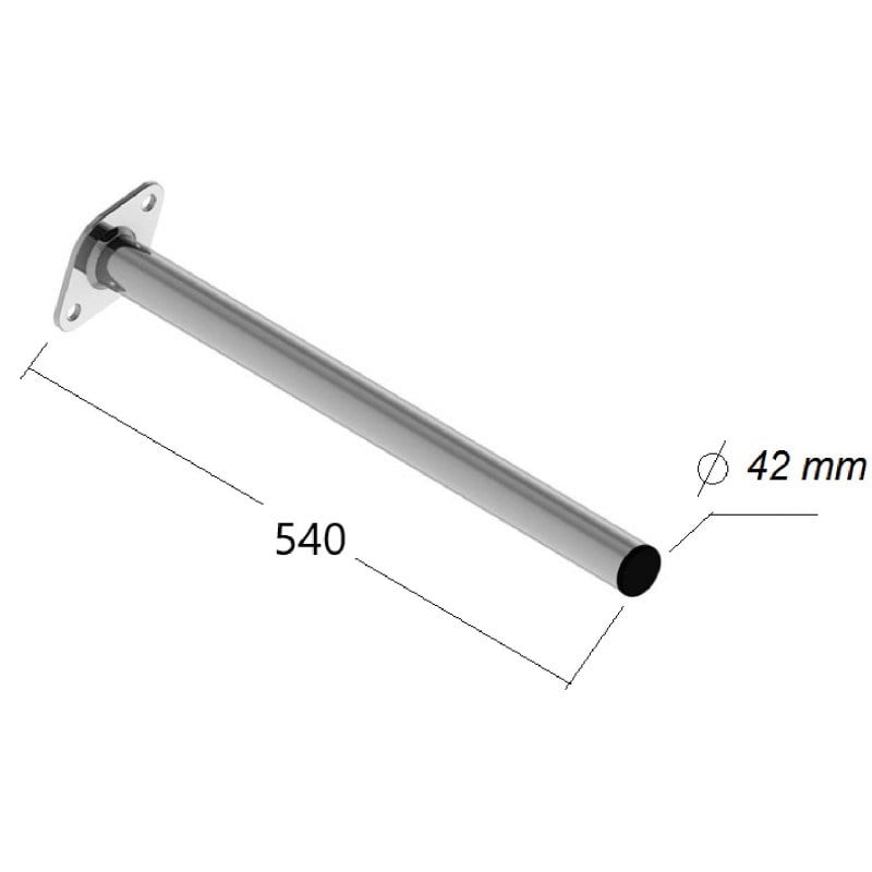 ÇAMURLUK BORUSU 540MM (TIRSAN TİPİ)