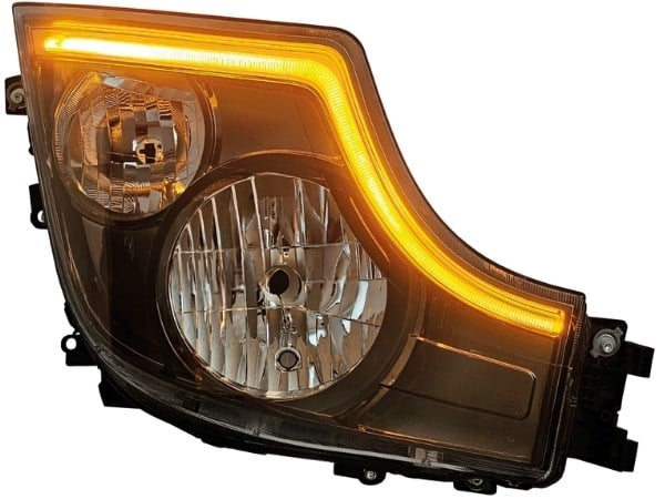 FAR ACTROS MP5 SAĞ (SİYAH ÇERÇEVELİ / SARI LEDLİ - BEYAZ LEDLİ / GEN-2)