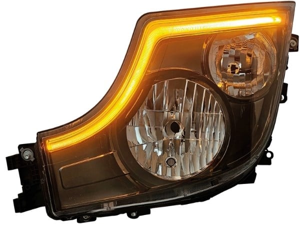 FAR ACTROS MP5 SOL (SİYAH ÇERÇEVELİ / SARI LEDLİ - BEYAZ LEDLİ / GEN-2)