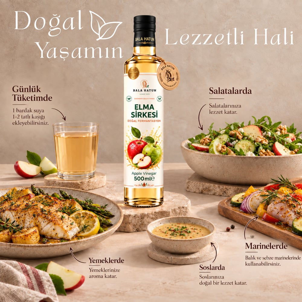 Bala Hatun Elma Sirkesi 500ml