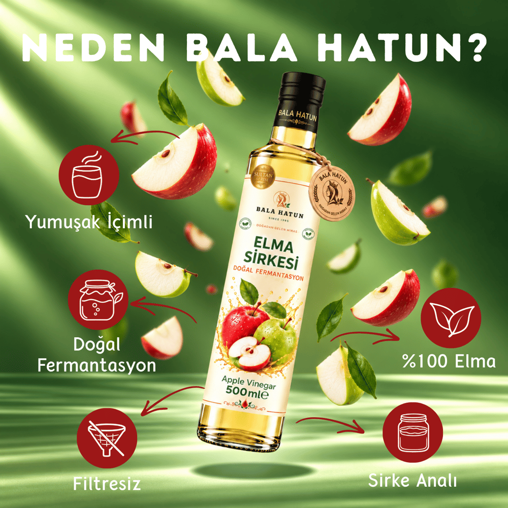 Bala Hatun Elma Sirkesi 500ml