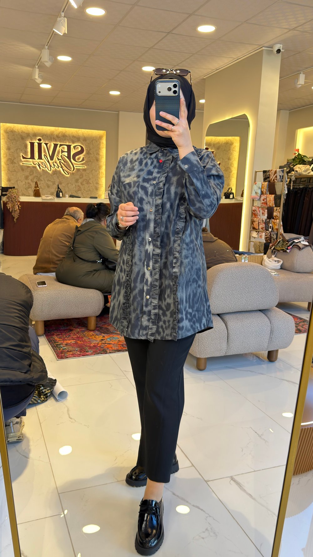 GHİSA TUNİK LEOPAR SİYAH 