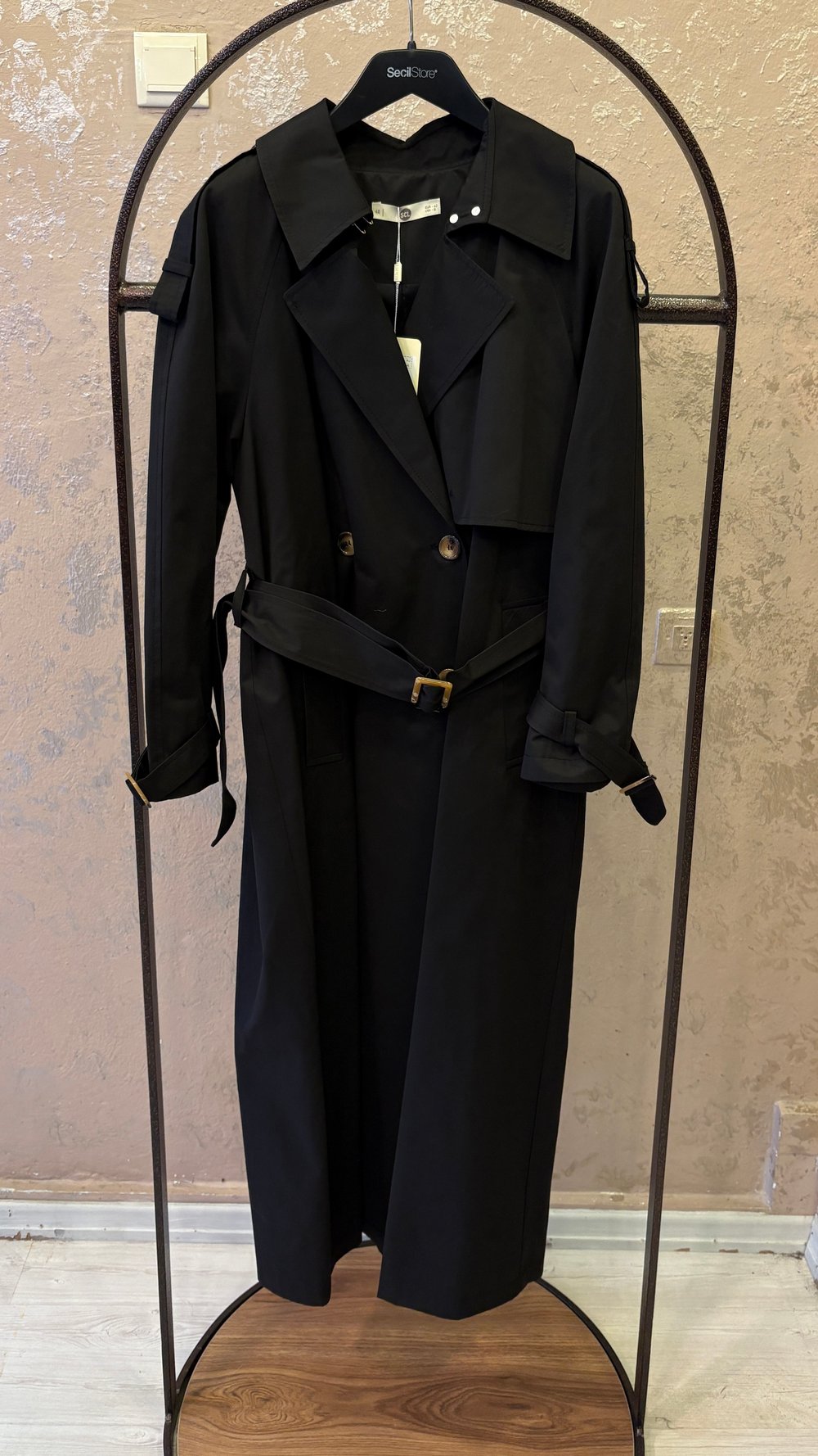SEÇİL STORE TRENÇKOT SİYAH