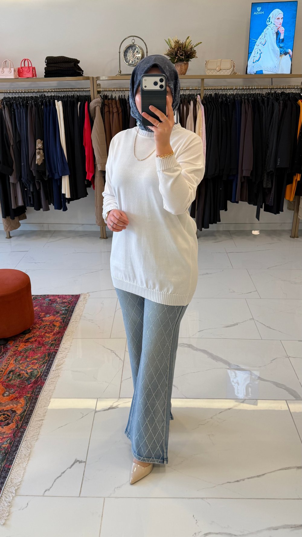 SEÇİL STORE TRİKO KAZAK EKRU