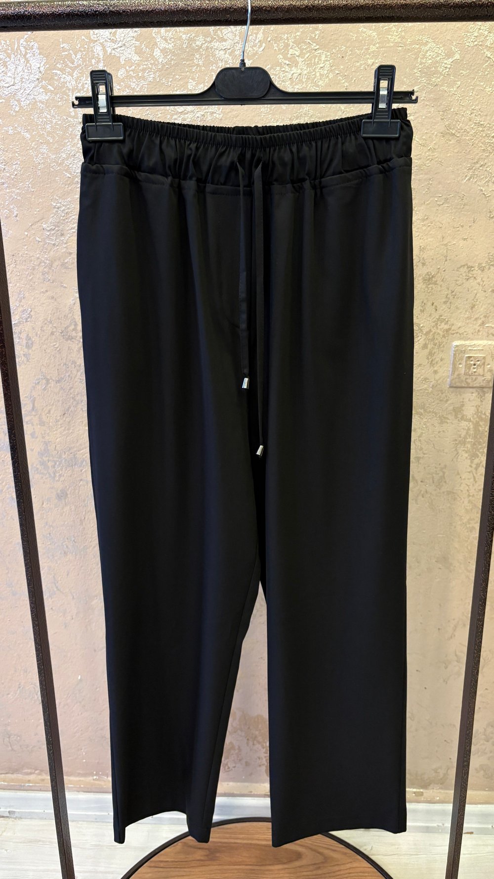 SENTEZ VEGA BELİ LASTİKLİ PANTOLON SİYAH