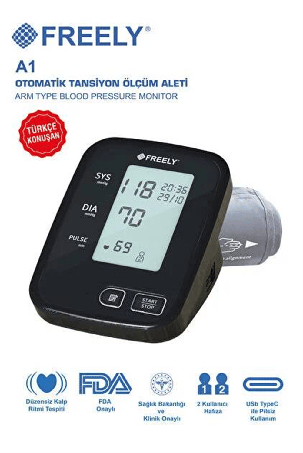 A1 Otomatik Tansiyon Ölçüm Aleti