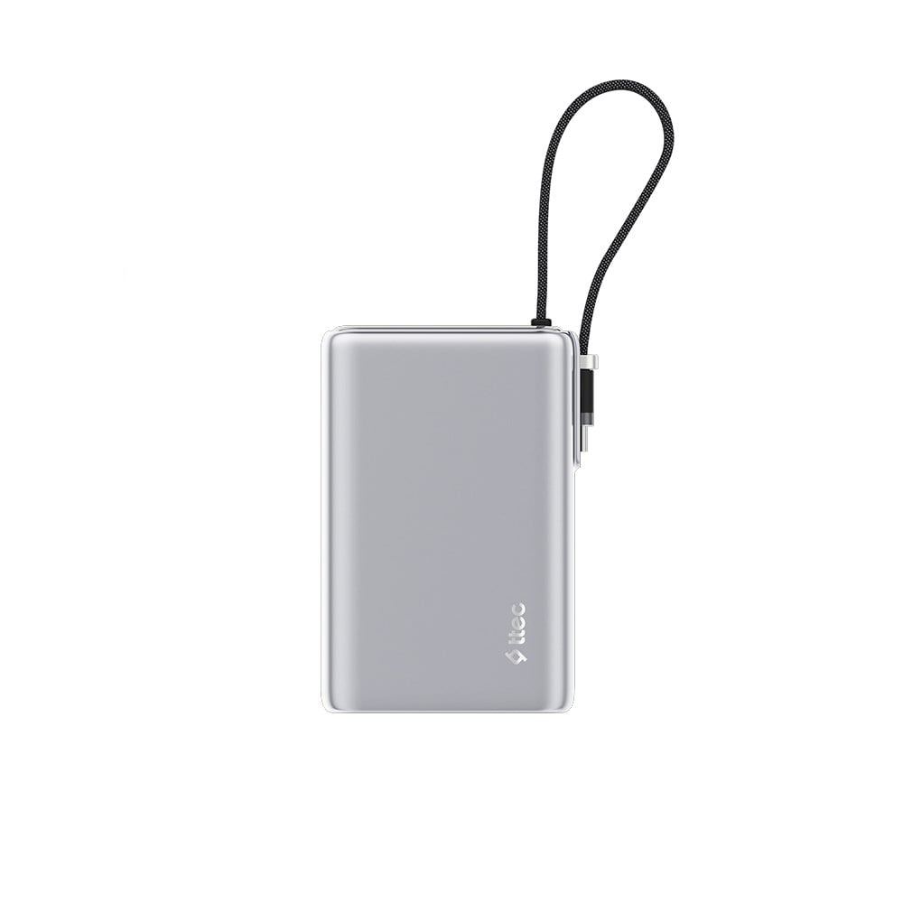2BB273G ttec ReCharger Pro Max TFT 20.000mAh PD 65W USB-C Dahili Kablolu Taşınabilir Hızlı Şarj Aleti / Powerbank – 2BB273