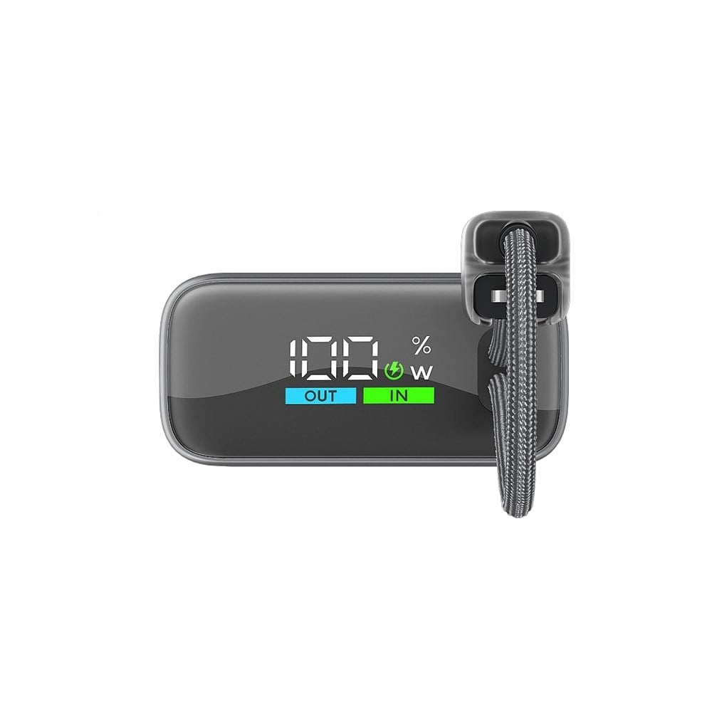 2BB278UG ttec ReCharger Pro TFT 10.000mAh PD 20W USB-C ve Lightning Dahili Kablolu Taşınabilir Hızlı Şarj Aleti / Powerbank – 2BB278