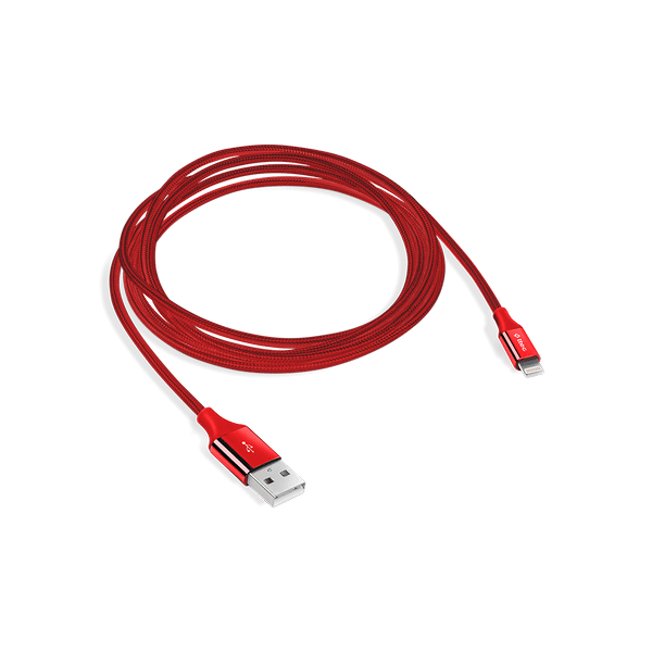 2DK16K ttec AlumiCable USB-A - Lightning Şarj Kablosu Kırmızı