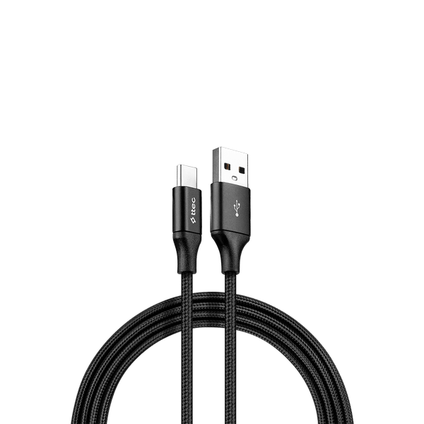 2DK23S ttec AlumiCable XL USB-A - USB-C Şarj Kablosu 2mt. Siyah