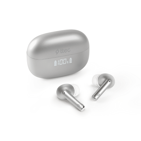 2KM159GR ttec AirBeat Pro ANC LCD Gerçek Kablosuz TWS Bluetooth Kulaklık- 2KM159 Gri