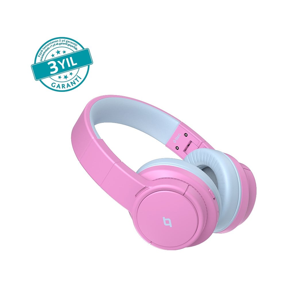 2KM171BP ttec SoundBuddy 3 Kulaküstü Kablosuz Bluetooth Çocuk Kulaklığı Balerin Pembesi