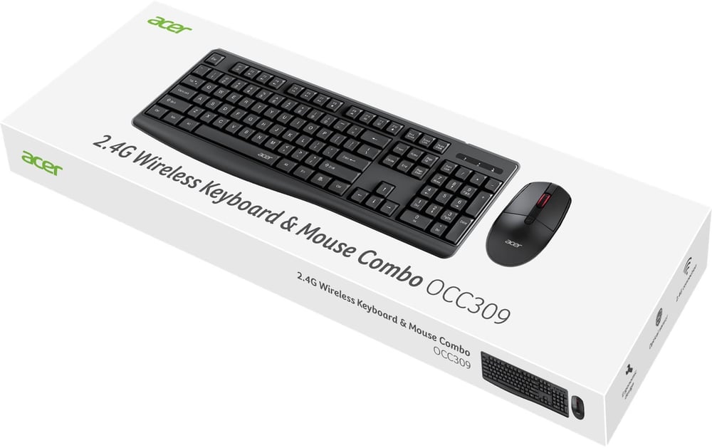 ACER OCC309 BK 2.4 Ghz Kablosuz Klavye+ Mouse set (10mt) ( Num-Lock Tuşu )