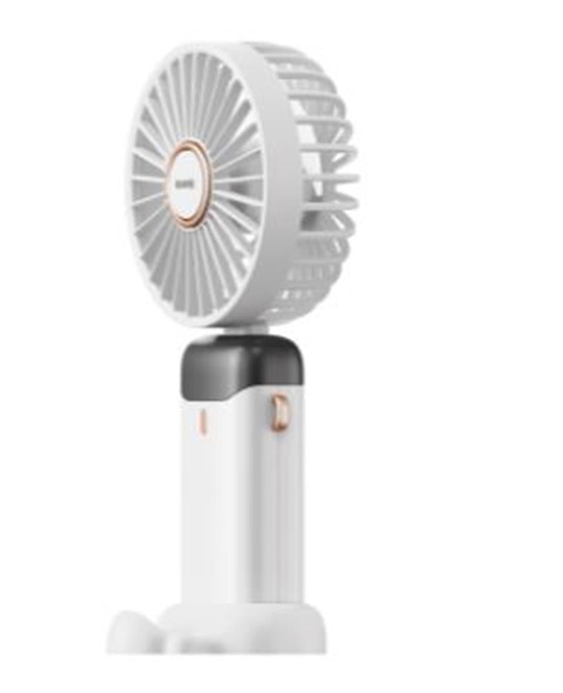 Asonic AFN28 Beyaz 500mAh 3 Kademe Dijital Göstergeli Katlanabilir Mini USB Fan