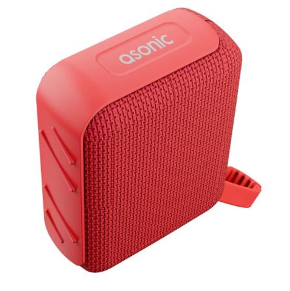 Asonic AS-03 Kırmızı USB-TF-TWS-Bluetooth Destekli 5W 1200mAh Type-C Speaker