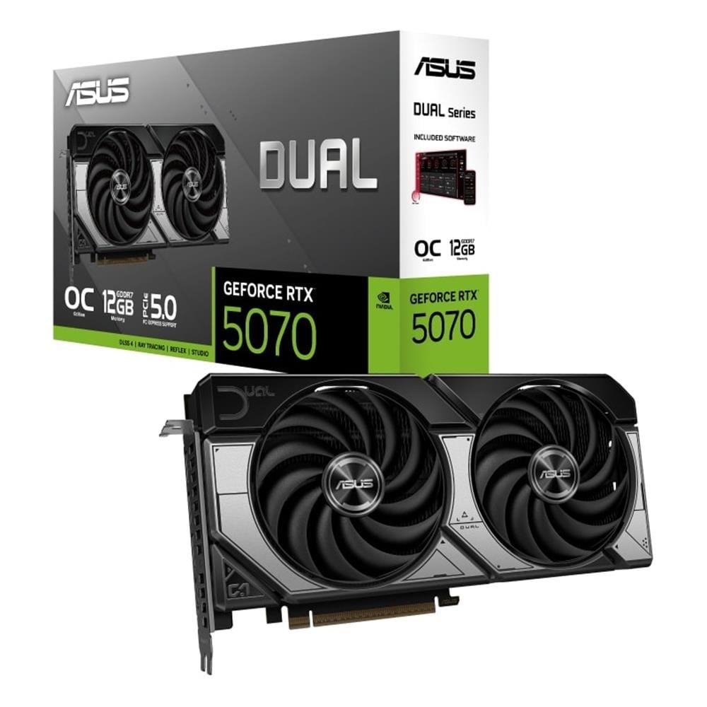 Asus Dual GeForce RTX5070 12GB OC Edition DUAL-RTX5070-O12G GDDR7 192Bit Gaming (Oyuncu) Ekran Kartı