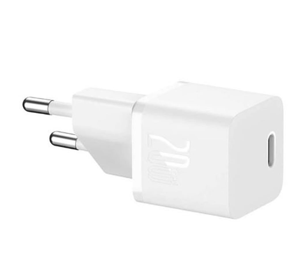 Baseus CCGN050102 20W Beyaz 1C GaN5 Adaptör Mini